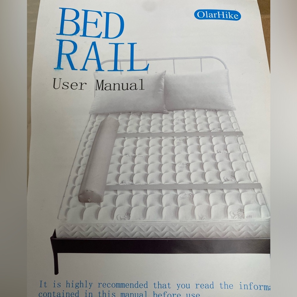 Pump rail bed rail never used with pump